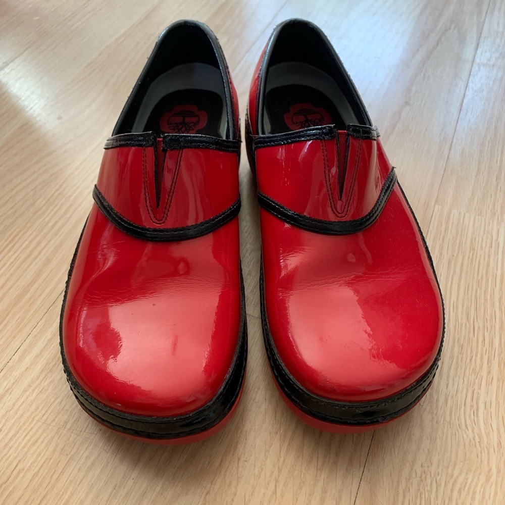 Timberland Red Clogs